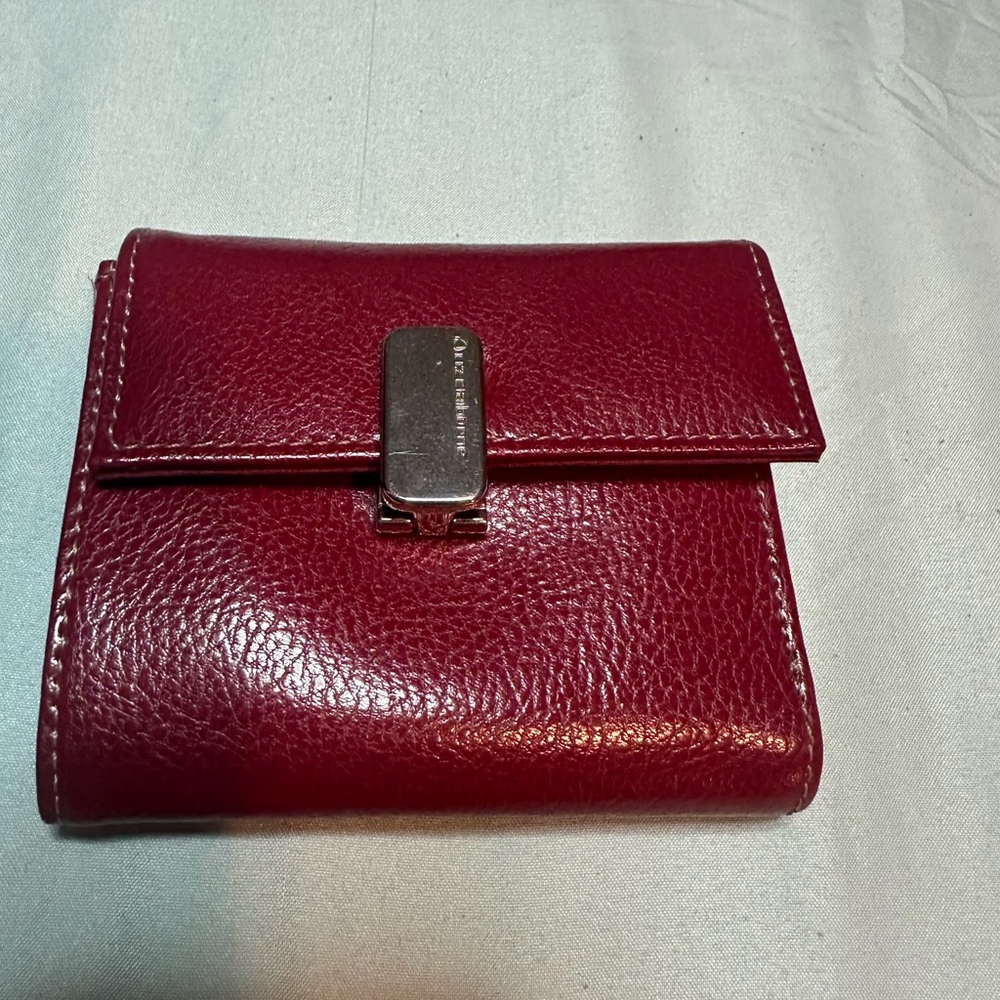 Liz Claiborne Red Leather Wallet
